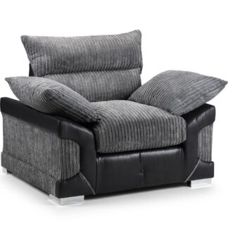 Horace Black and Grey Armchair