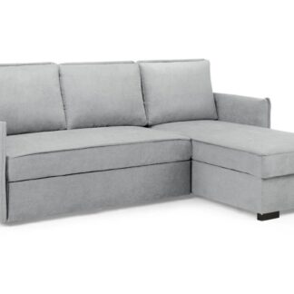 Aluxor Grey Fabric Universal Corner Sofa Bed