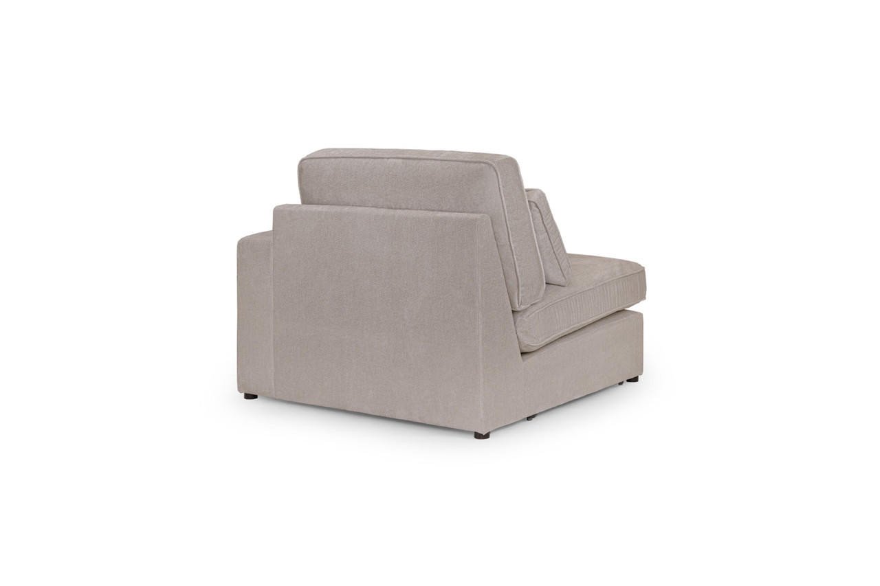 Landos Mocha Fabric Modular Right Hand Arm Piece - Image 2
