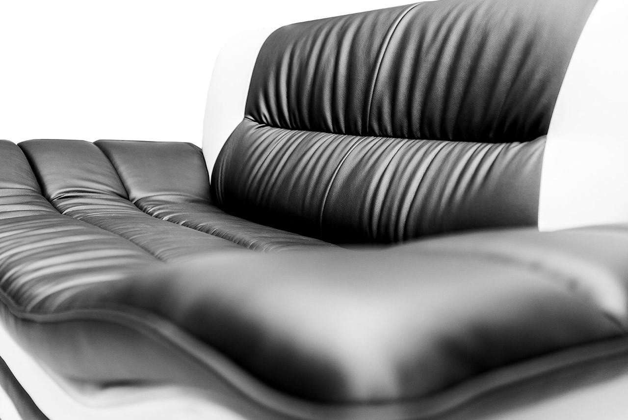 Cabello Black and White Armchair - Image 4