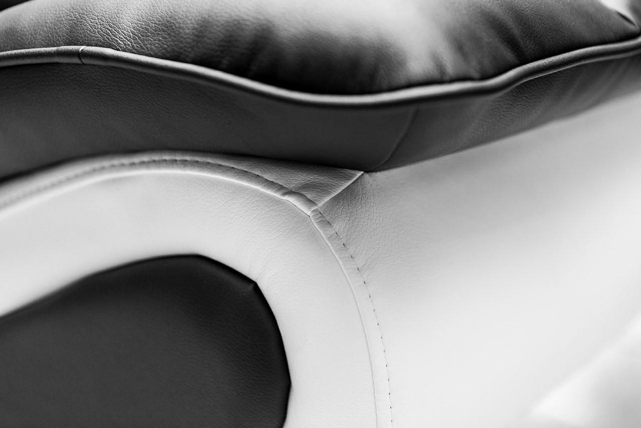 Cabello Black and White Armchair - Image 5