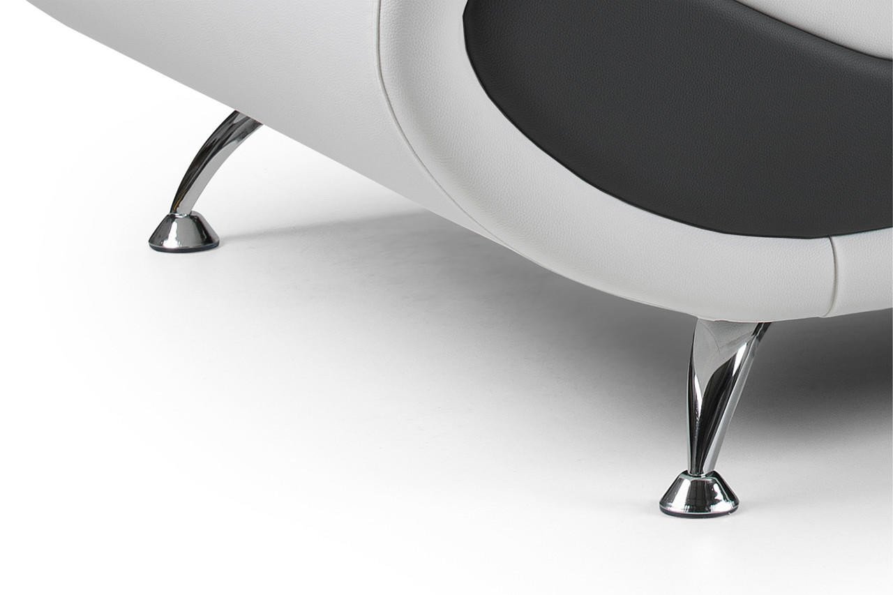 Cabello Black and White Armchair - Image 6