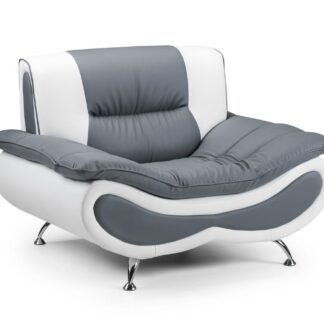 Cabello White and Grey Armchair