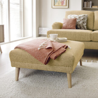 Ted Baker Harper Footstool in Peanut Brown