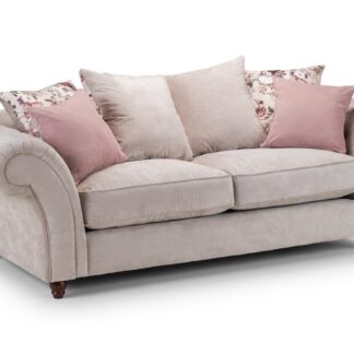 Zinc Beige Fabric 3 Seater Sofa