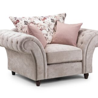 Zinc Beige Fabric Armchair