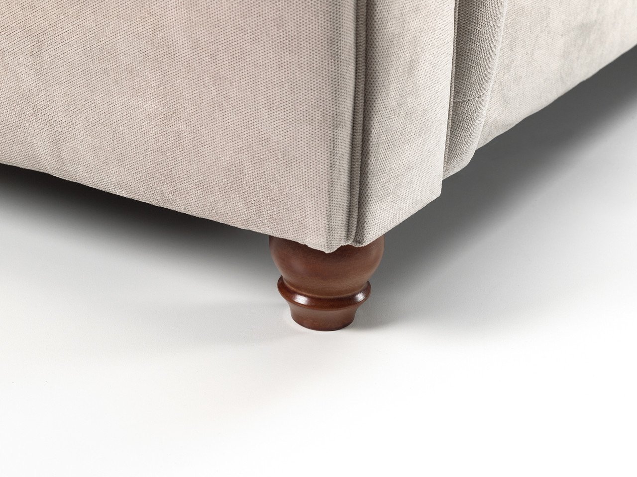 Zinc Beige Fabric 3 Seater Sofa - Image 6