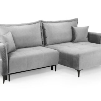 Freya Grey Fabric Universal Corner Sofa Bed