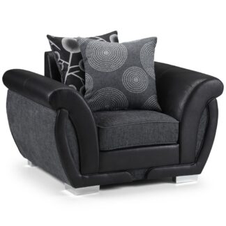 Lorenza Black and Grey Armchair