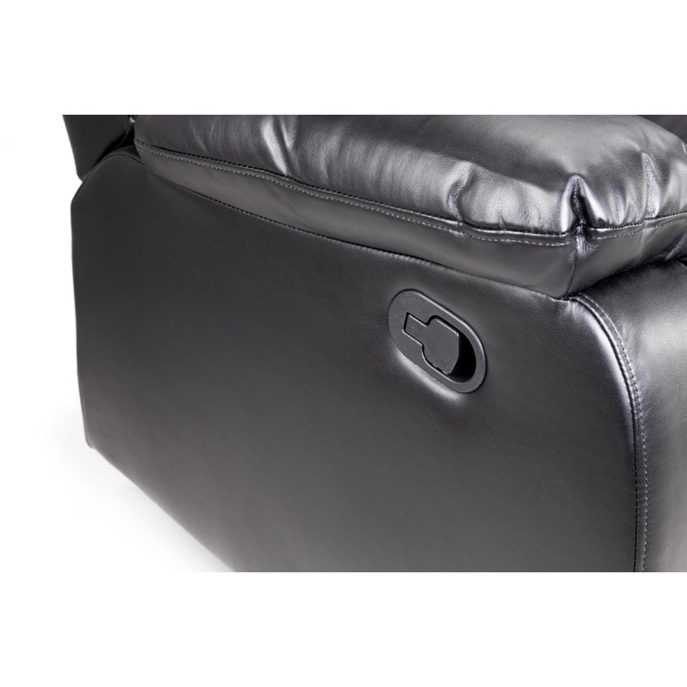 Highgate Black Leather Recliner Armchair - Image 6