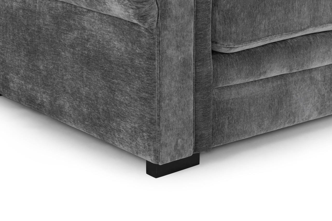 Huxham Grey Fabric Armchair - Image 5