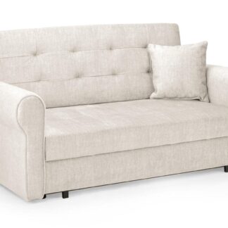 Ronan Beige Fabric 2 Seater Sofa Bed