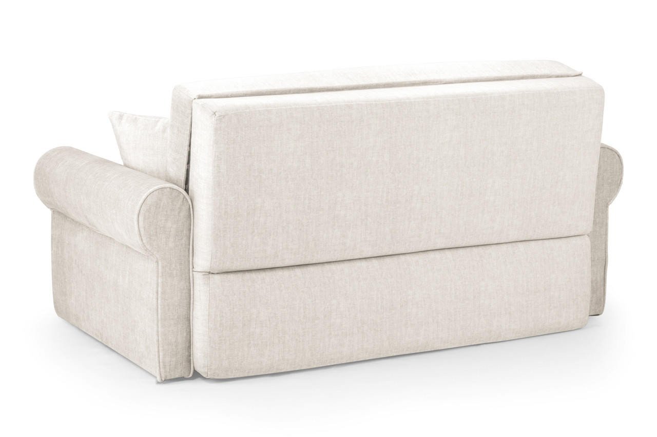 Ronan Beige Fabric 2 Seater Sofa Bed - Image 2