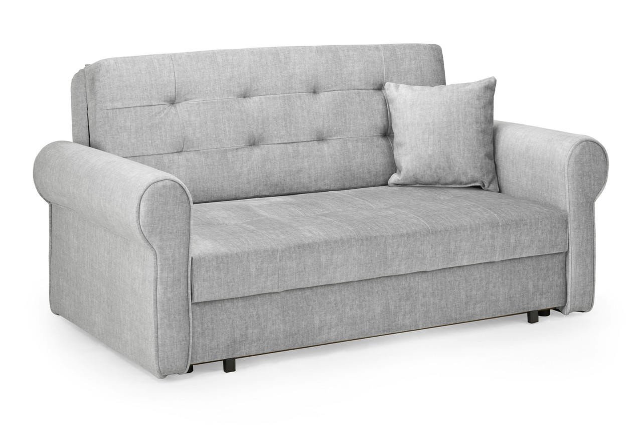 Ronan Grey Fabric 2 Seater Sofa Bed