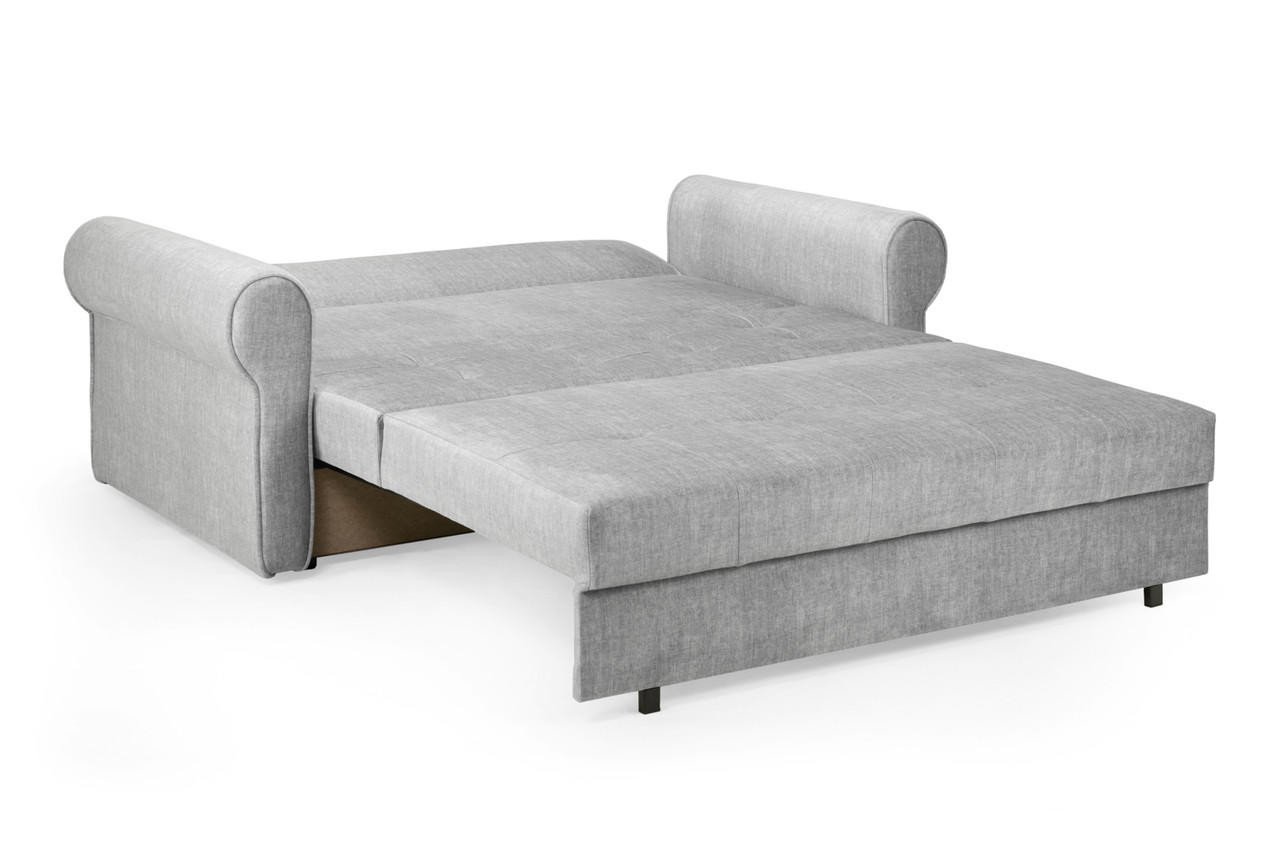 Ronan Grey Fabric 2 Seater Sofa Bed - Image 3