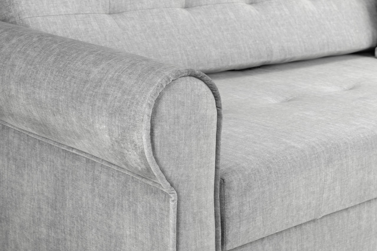 Ronan Grey Fabric 2 Seater Sofa Bed - Image 6