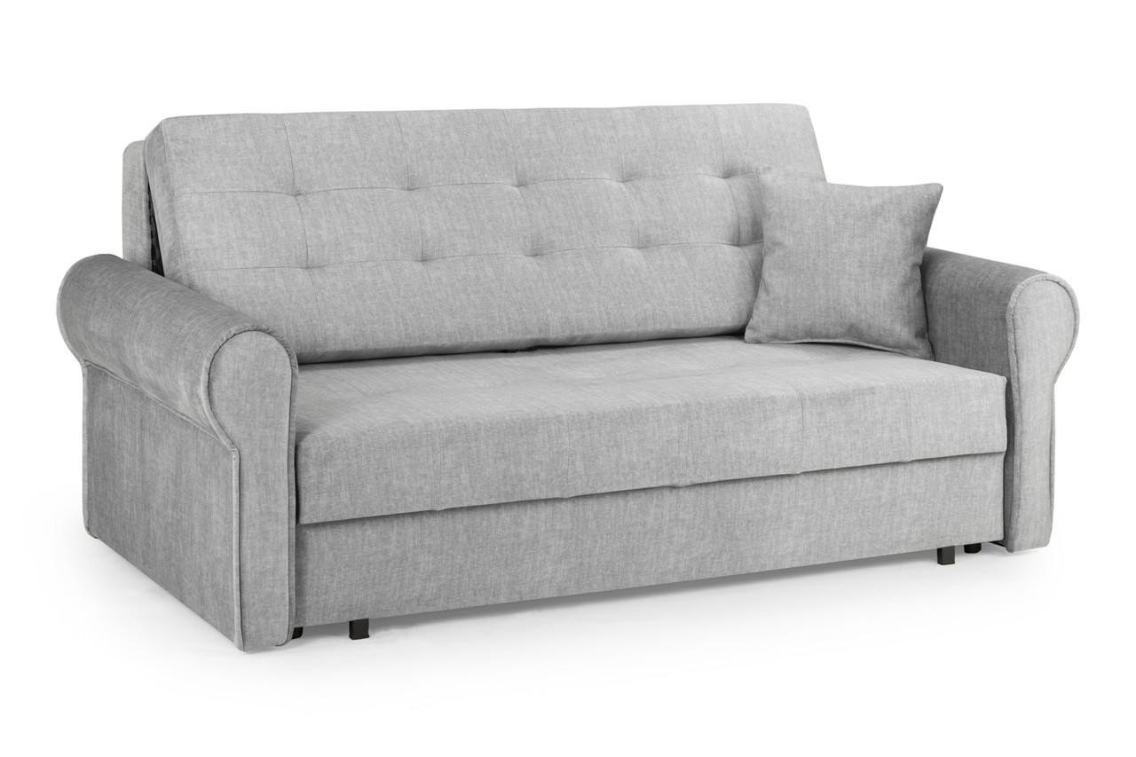 Ronan Grey Fabric 3 Seater Sofa Bed