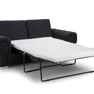Dukes Fullback Black Fabric 3 Seater Sofa Bed