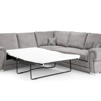 Dukes Fullback Grey Fabric Large Corner Sofa Bed