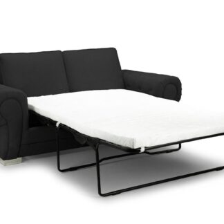 Dukes Scatterback Black Fabric 3 Seater Sofa Bed