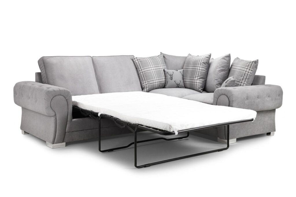 Verona scatterback sofabed grey right hand facing corner 19720.jpg