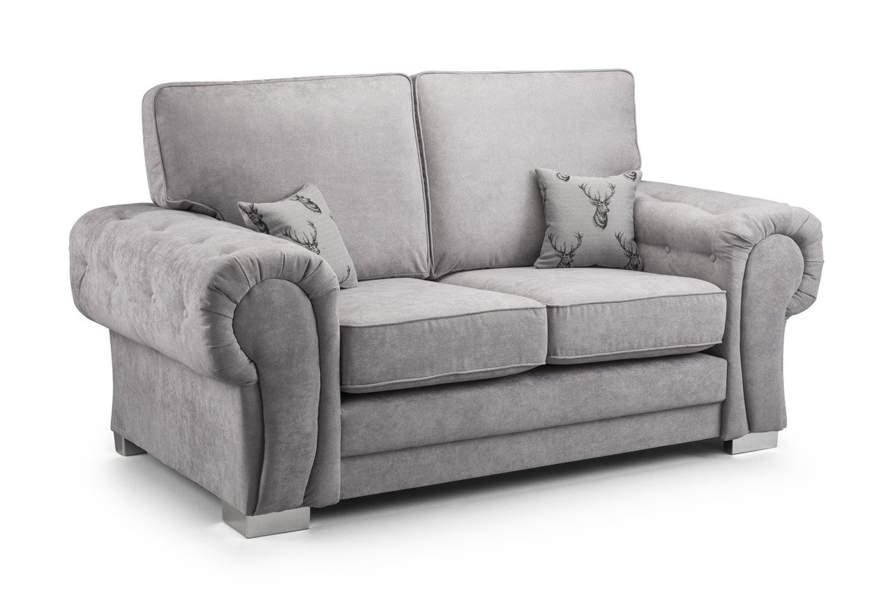 Dukes Fullback Grey Fabric 2 Seater Sofa