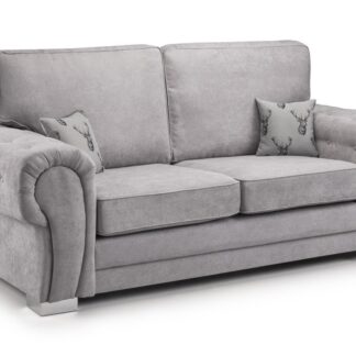 Dukes Fullback Grey Fabric 3 Seater Sofa