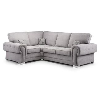 Dukes Fullback Grey Fabric Left Hand Facing Corner Sofa