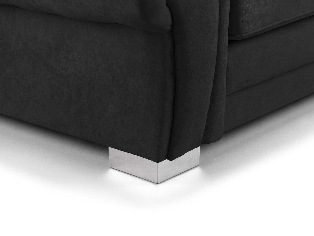 Dukes Scatterback Black Fabric 2 Seater Sofa - Image 5