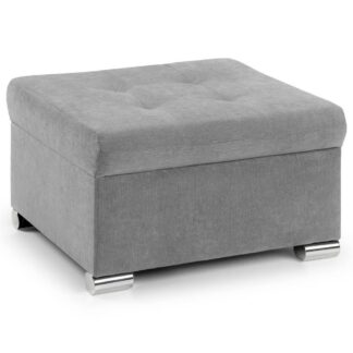 Trek Grey Fabric Footstool