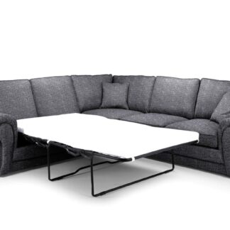 Gather Grey Fabric Large Corner Sofa Bed