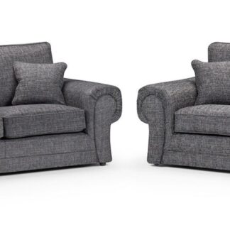 Gather Grey Fabric 3+2 Sofa Set