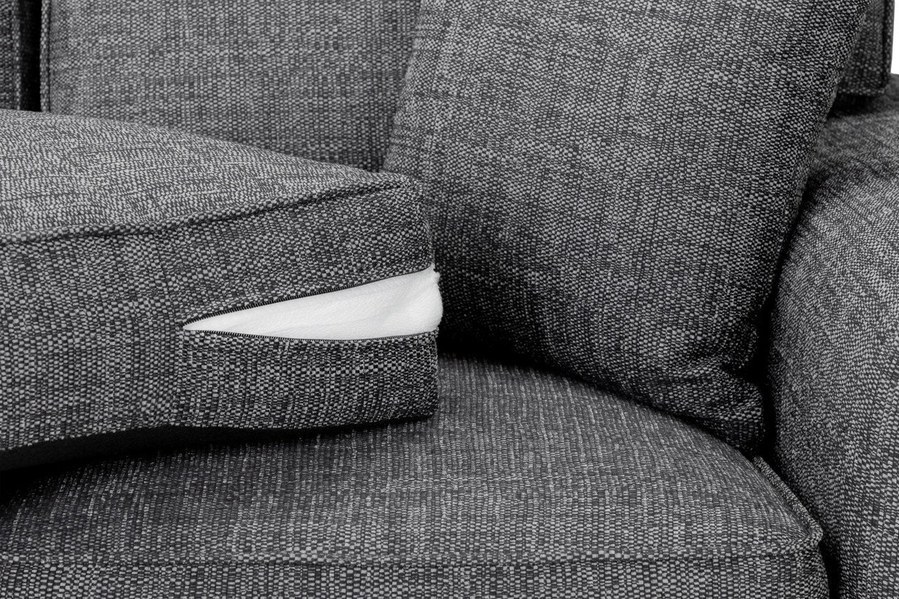 Gather Grey Fabric 2 Seater Sofa - Image 4