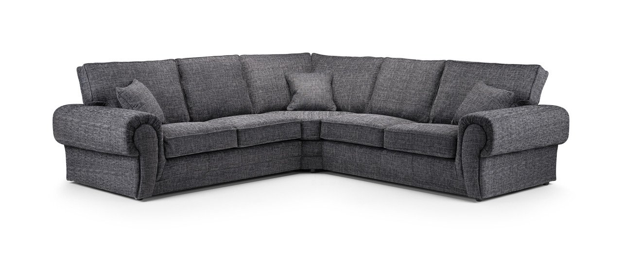 Gather Grey Fabric Large Corner Sofa