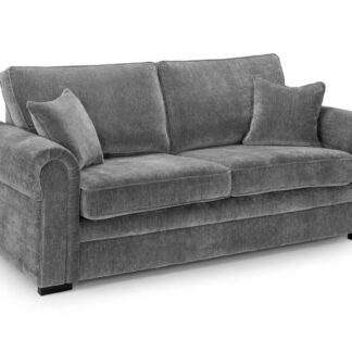 Huxham Grey Fabric 3 Seater Sofa