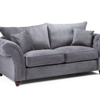 Mossley Fullback Grey Fabric 3 Seater Sofa