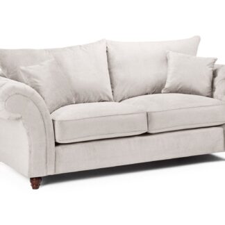 Mossley Fullback Stone Fabric 3 Seater Sofa
