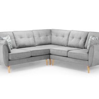 Harlan Grey Fabric Large Corner Sofa