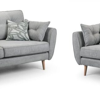Harlan Grey Fabric 3+2 Sofa Set