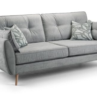Harlan Grey Fabric 3 Seater Sofa