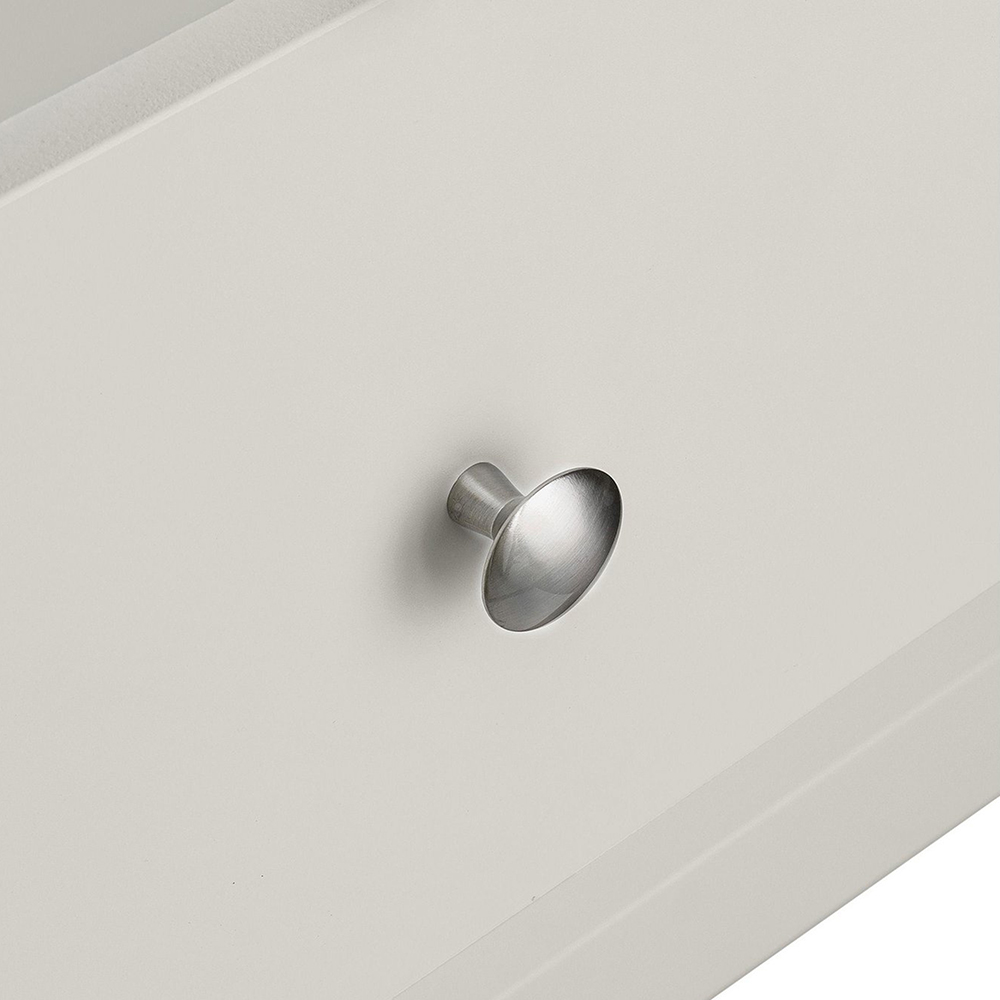 Florence 3 drawer bedside in Soft Grey - Image 7