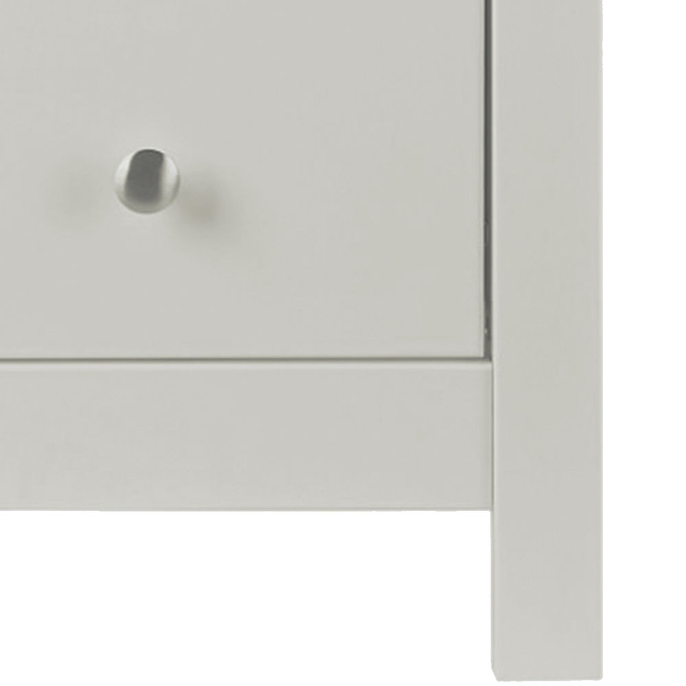 Florence 3 drawer bedside in Soft Grey - Image 8
