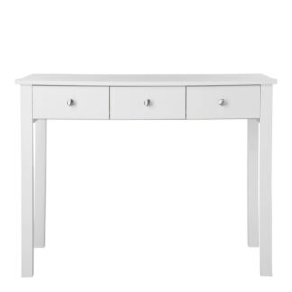Florence 3 drawer Dressing Table in White