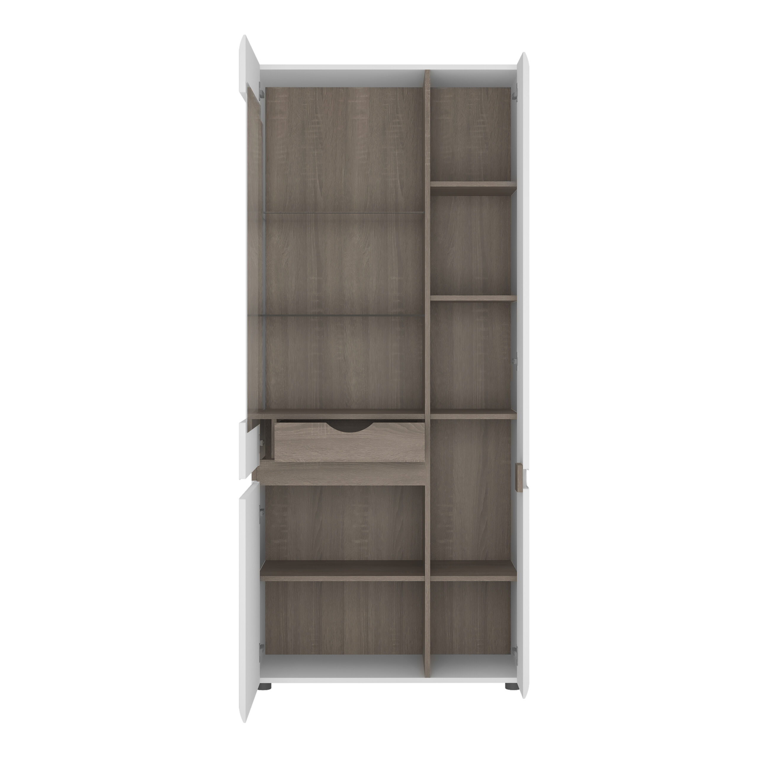 Chelsea Tall Glazed Wide Display unit (RHD) - Image 2