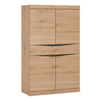 Kensington Living 4 door 1 drawer cupboard in Oak