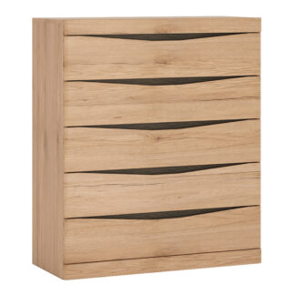 Kensington 5 Drawer Chest in Oak