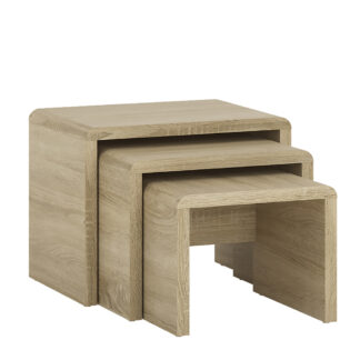 4 You Small Nest of Coffee Tables 1+1+1 in Sonoma Oak