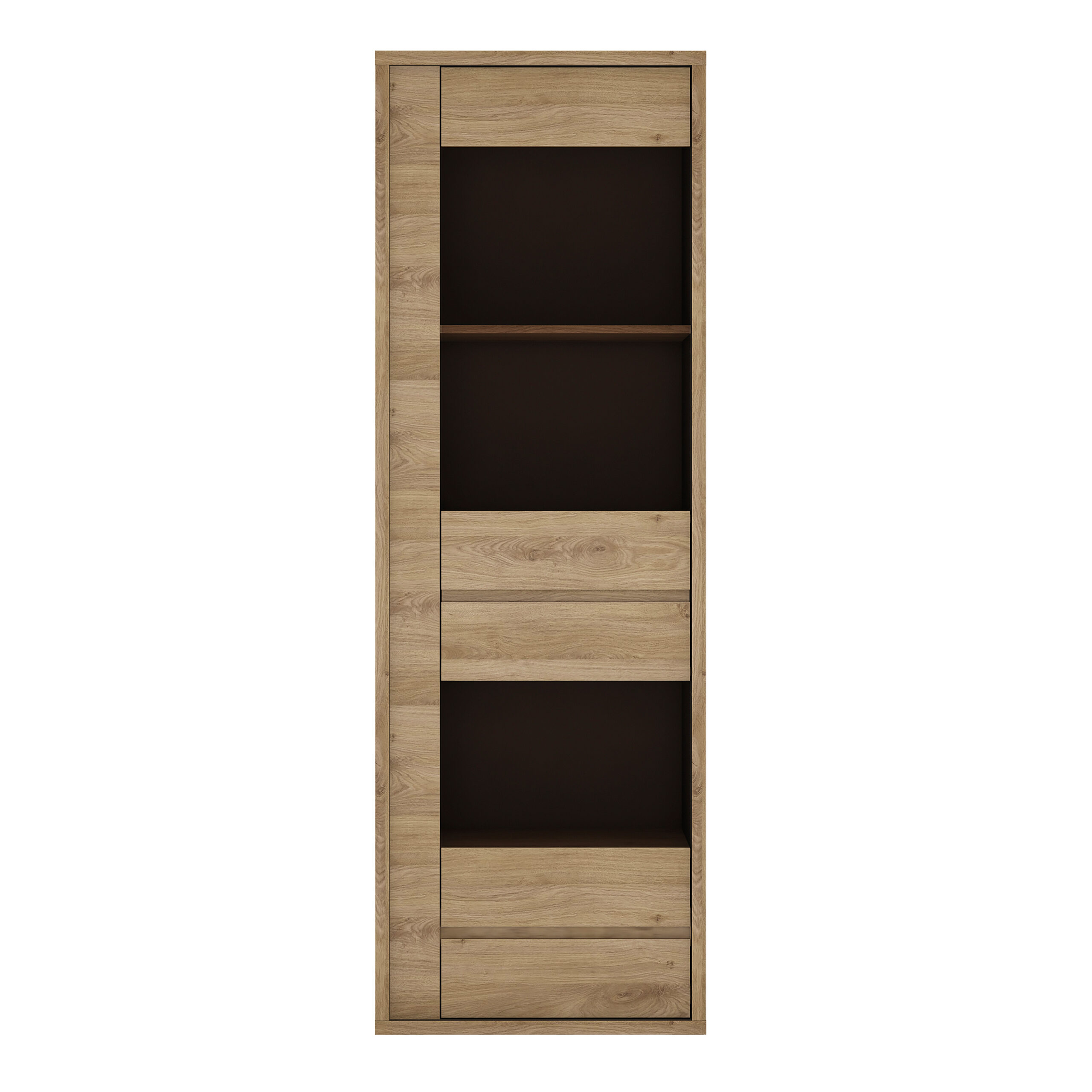 Shetland 1 Door 1 Drawer Narrow Glazed display cabinet - Image 2