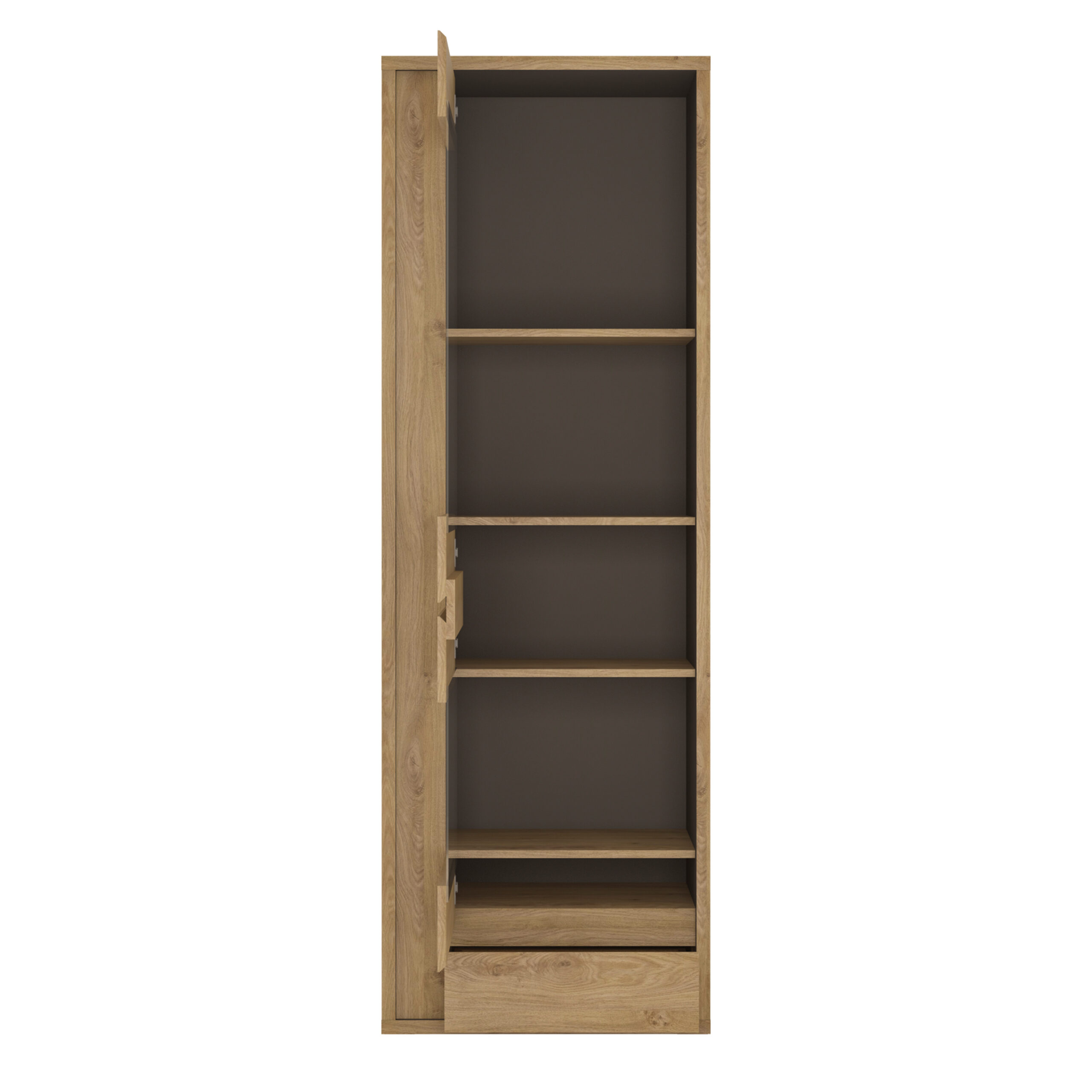 Shetland 1 Door 1 Drawer Narrow Glazed display cabinet - Image 3
