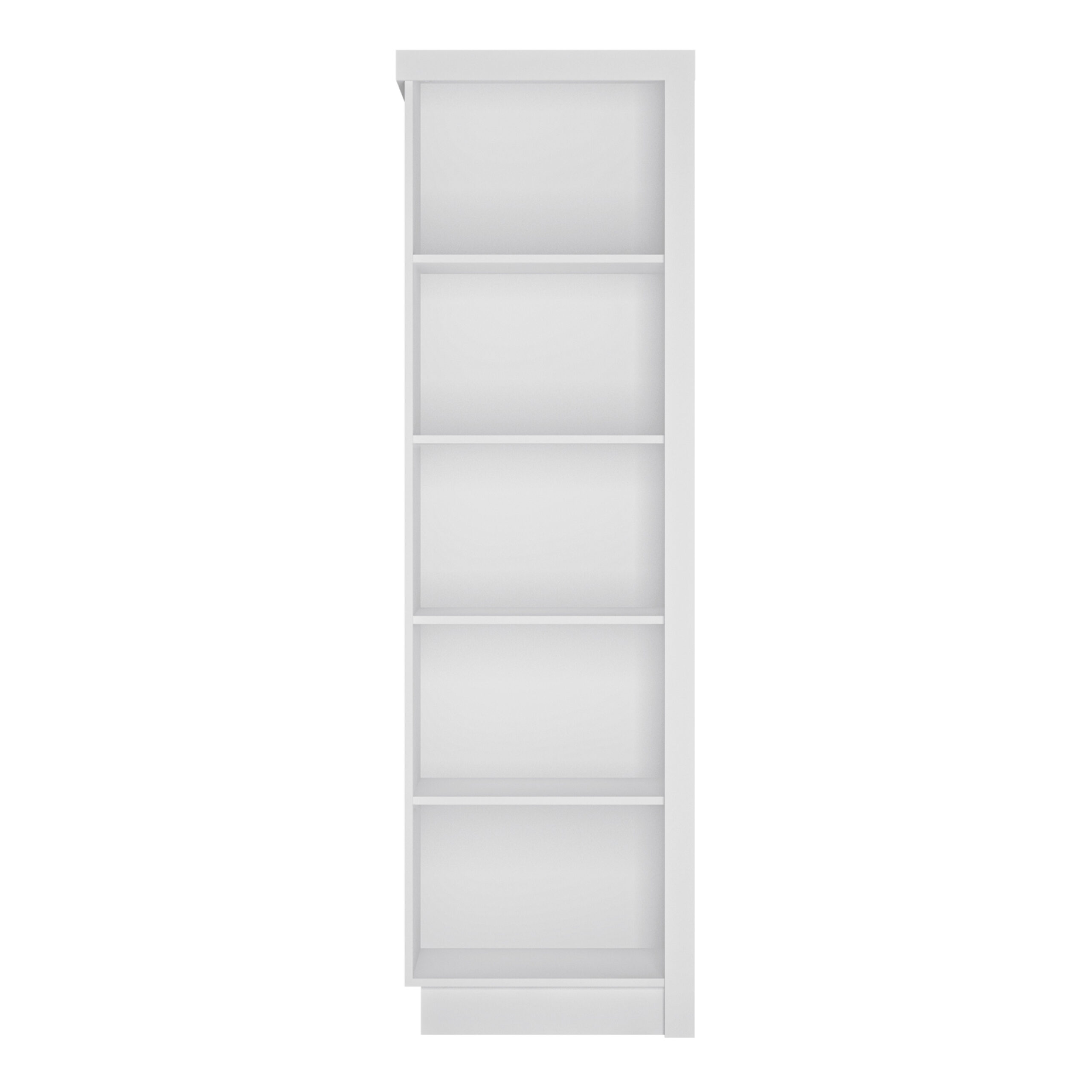 Lyon Bookcase (LH) in White and High Gloss - Image 2